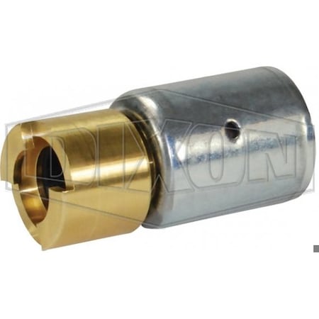 Dix-Lock N Series Bowes Interchange Quick Disconnect Coupler With Female Head Ferrule, 1/2 In Nomin